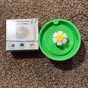 Pet water drinking Fountain with 5 filters